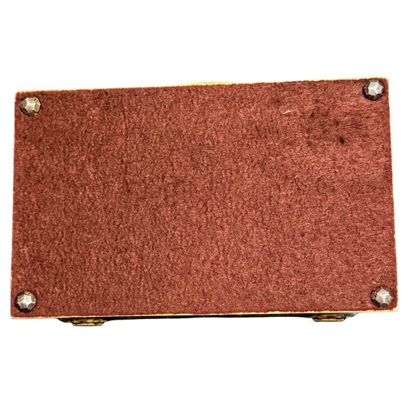 Annie Laurie Vintage Original Palm Beach Red Cardinal Box Purse - Picture 7 of 15